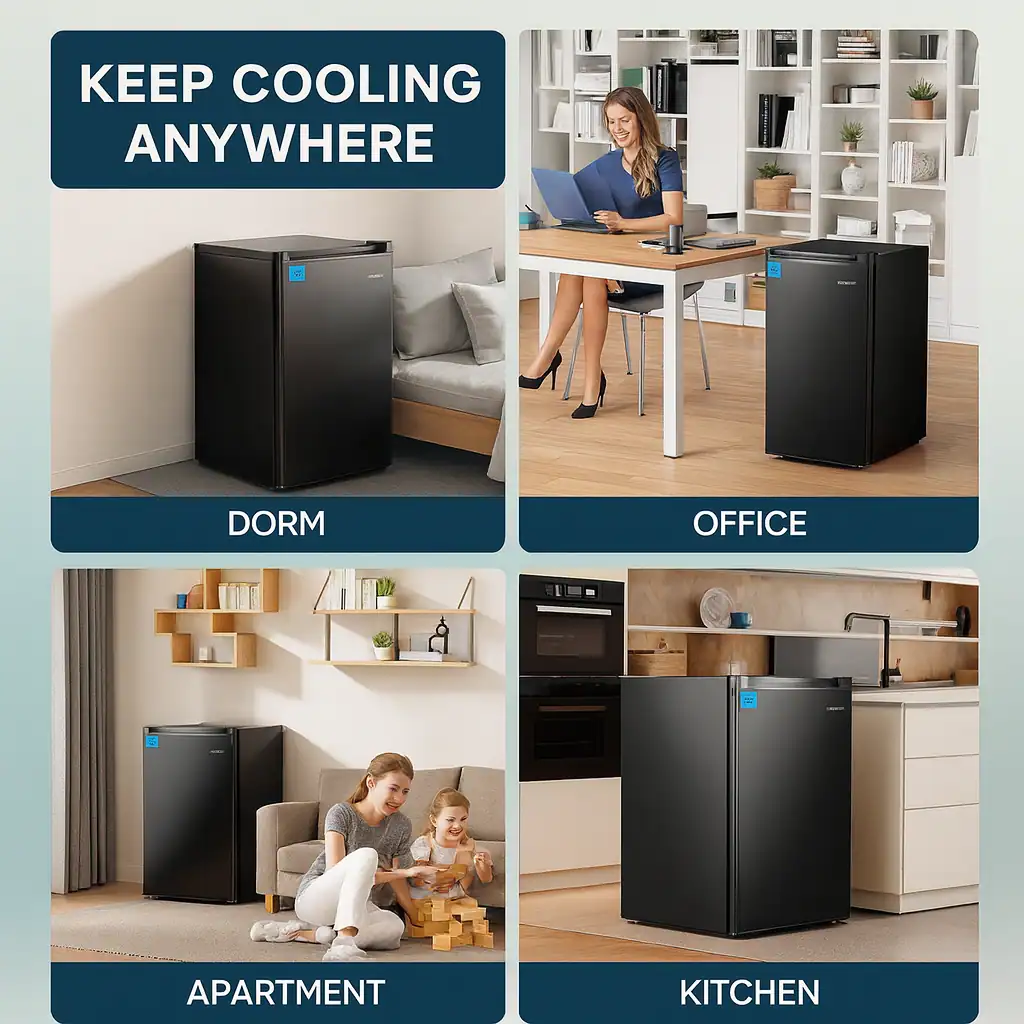 Upstreman 3.2 cu ft mini fridge